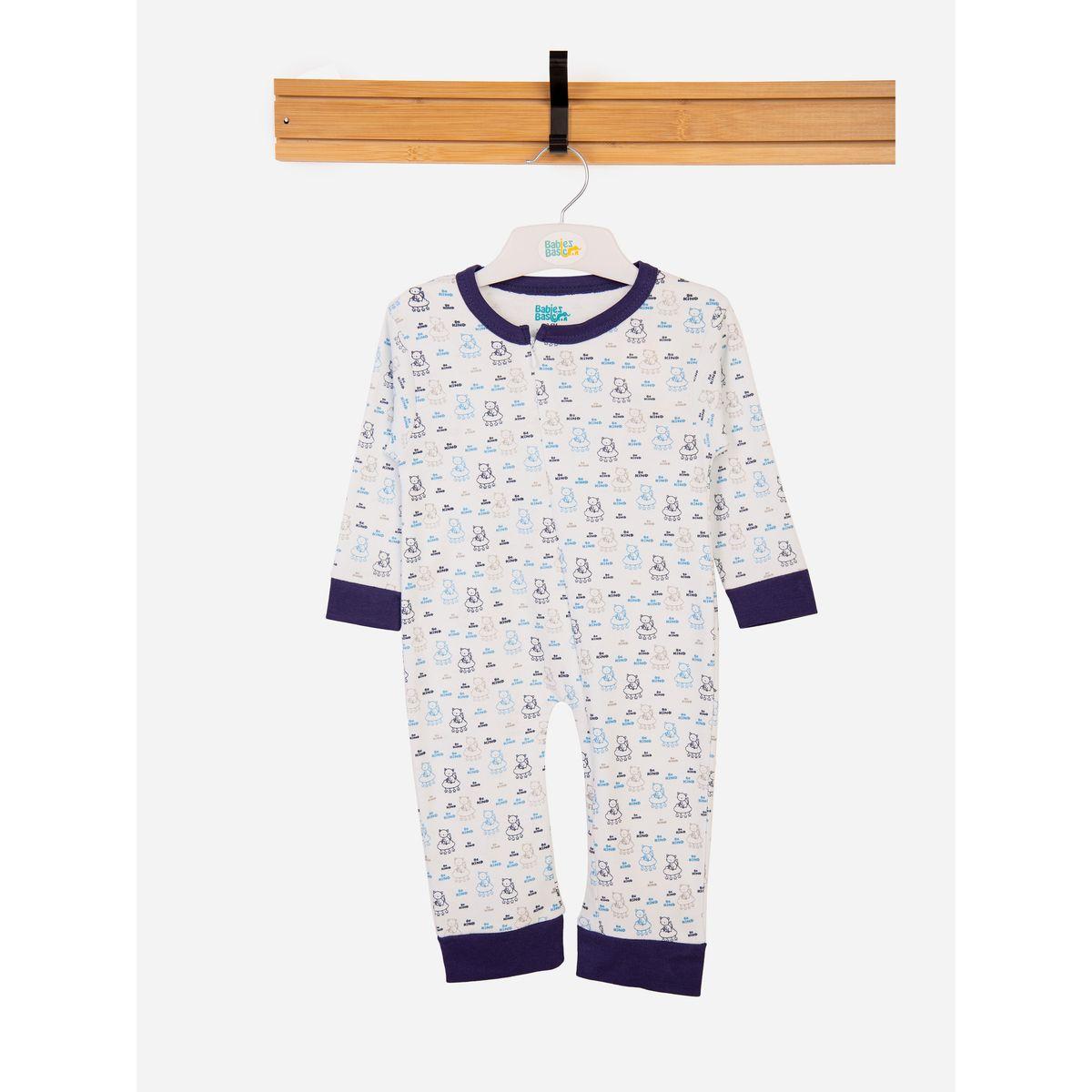 Babies Basic X Styli  All Over Print Long Sleeves Sleepsuit-baby-boys-clothing-bodysuits-image-1