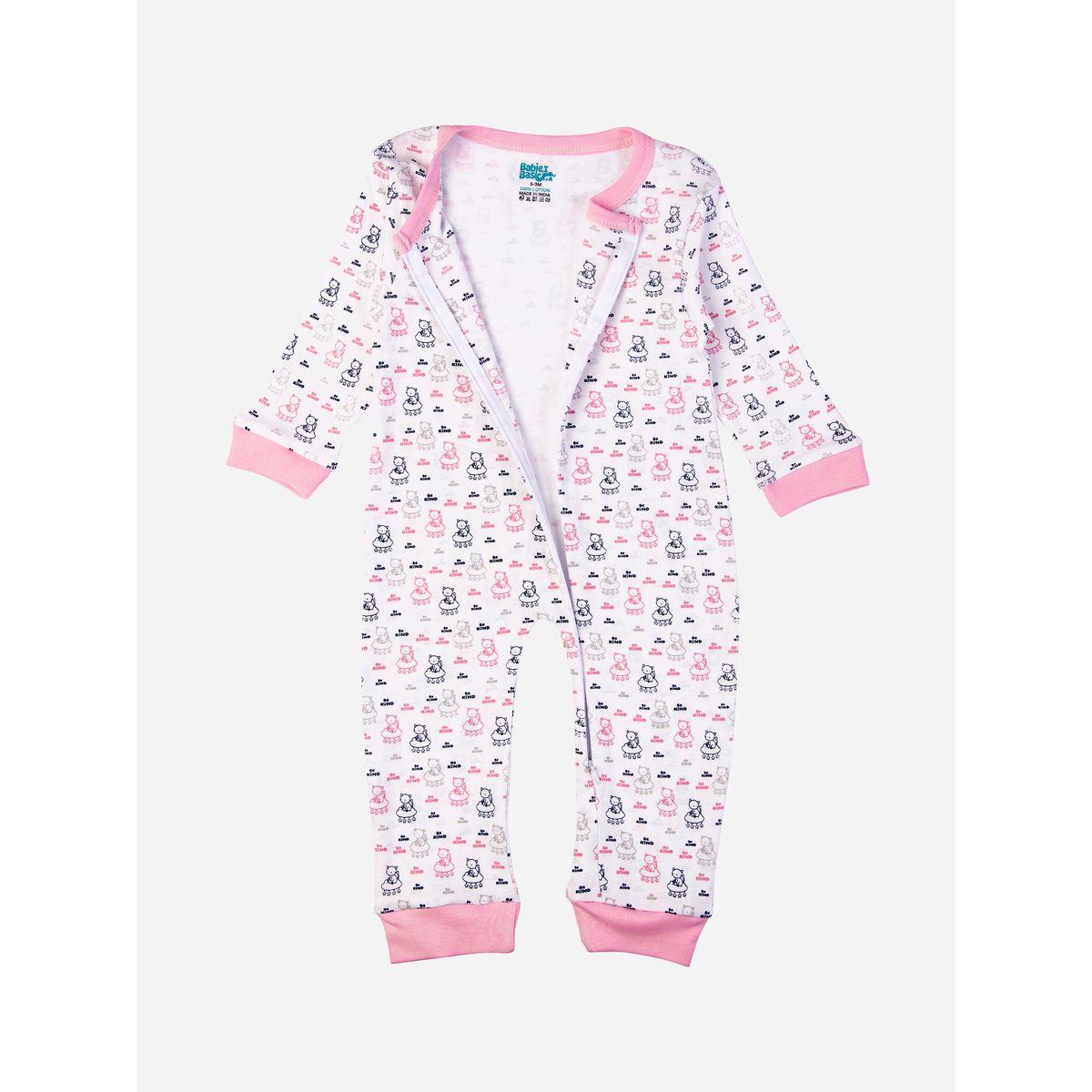 بدلة نوم بطبعة قطة واكمام طويلة بيبيز بيسِك × ستايلي-baby-girls-clothing-bodysuits-image-1