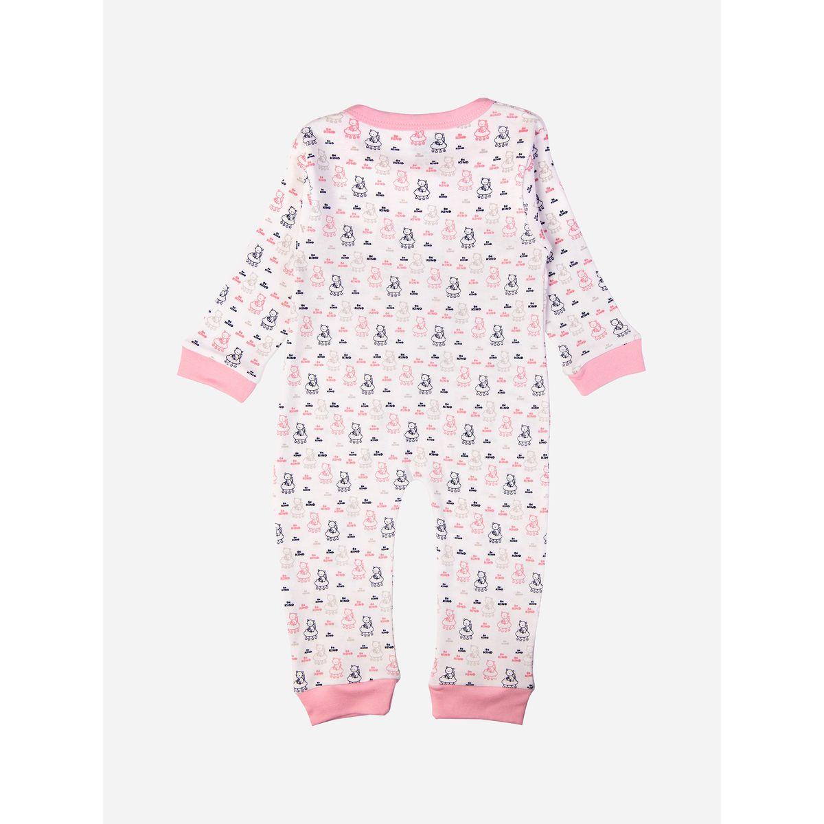 Babies Basic X Styli  Cat Print Long Sleeves Sleepsuit-baby-girls-clothing-bodysuits-image-2