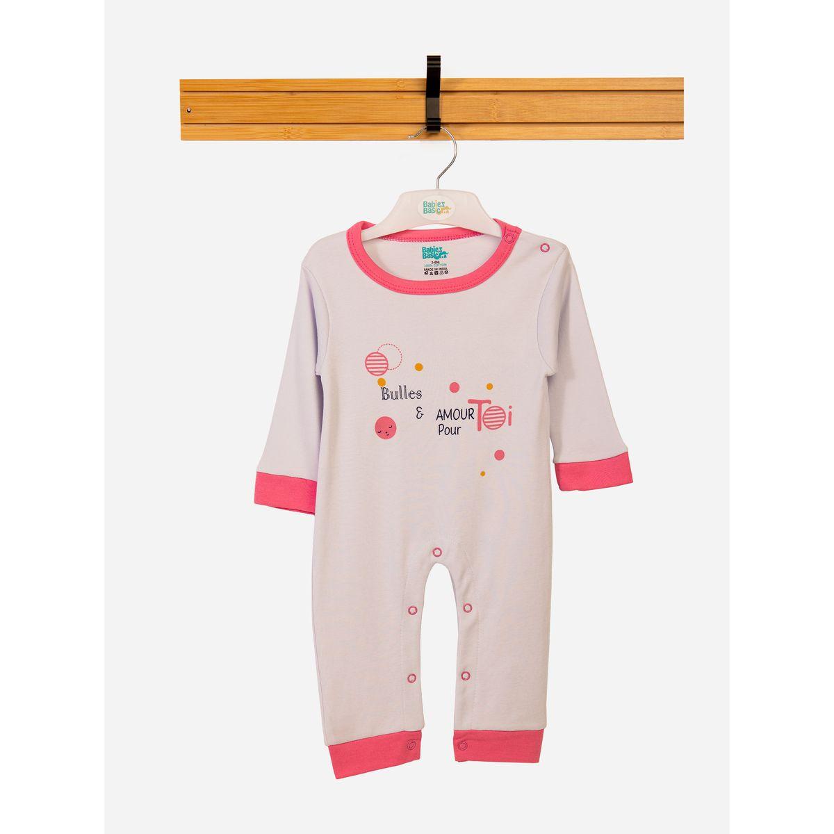Babies Basic X Styli  Front Graphic Long Sleeves Sleepsuit-baby-girls-clothing-bodysuits-image-1