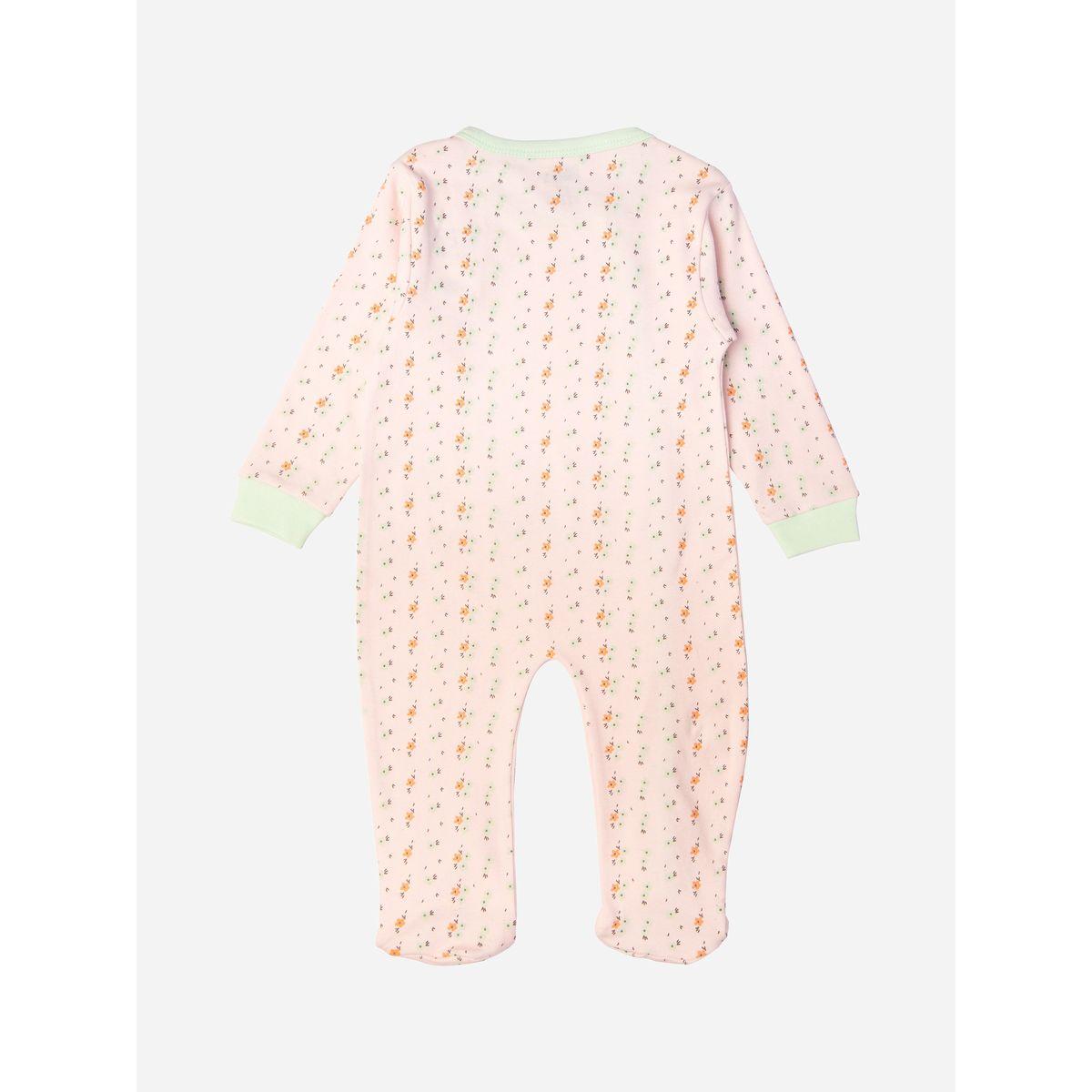 بدلة نوم بطبعة زهور مع أكمام طويلة بيبيز بيسِك × ستايلي-baby-girls-clothing-bodysuits-image-3