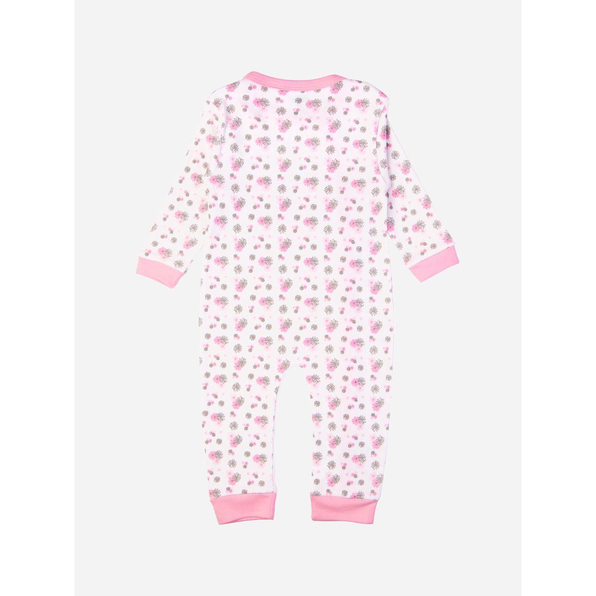 Babies Basic X Styli  Floral Print Long Sleeves Sleepsuit-baby-girls-clothing-bodysuits-image-3