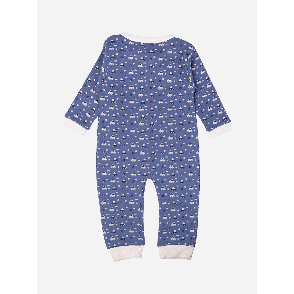 Babies Basic X Styli  Car Graphic Print Long Sleeves Sleepsuit-baby-boys-clothing-bodysuits-image-2