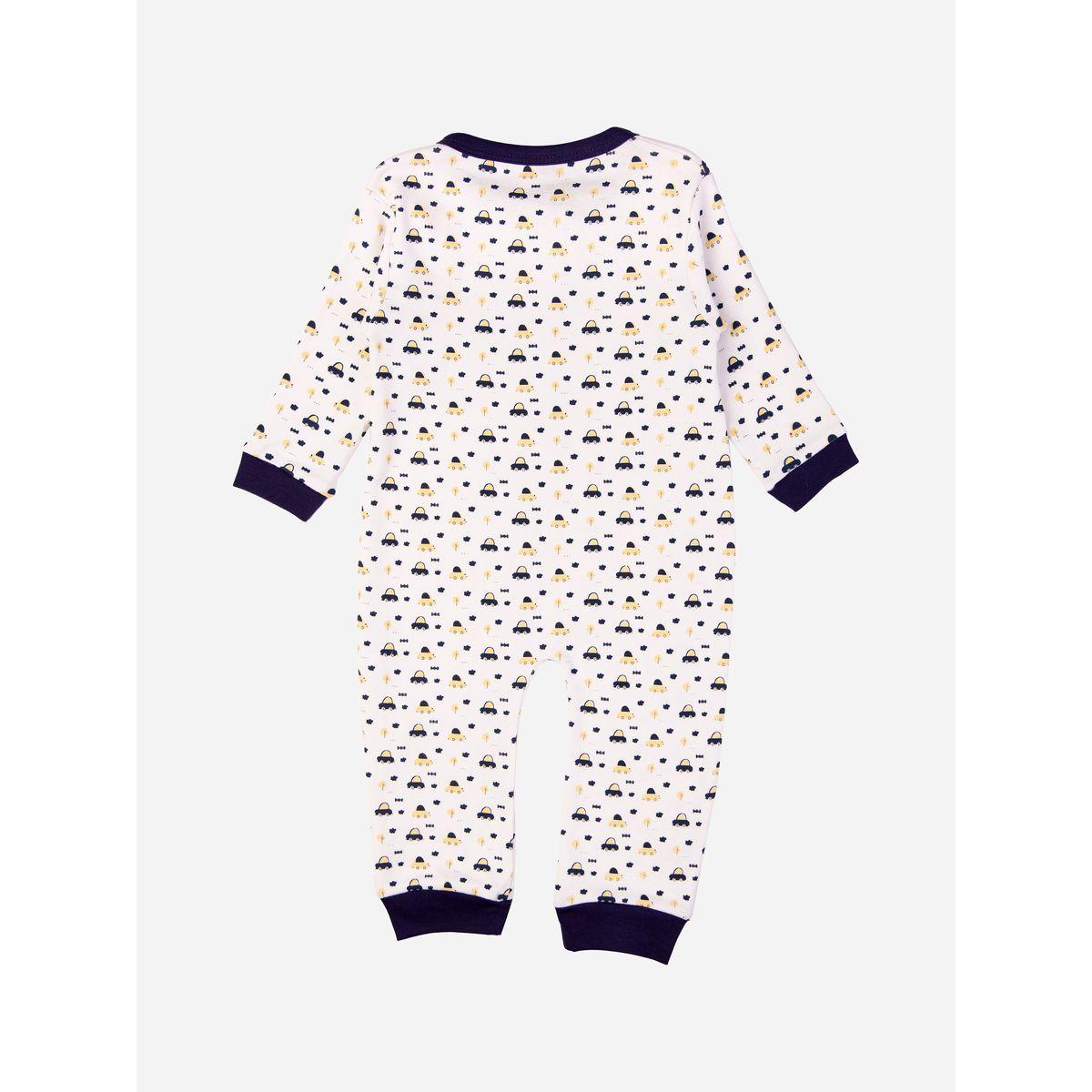 بدلة نوم بطبعة سيارة واكمام طويلة بيبيز بيسِك × ستايلي-baby-boys-clothing-bodysuits-image-2