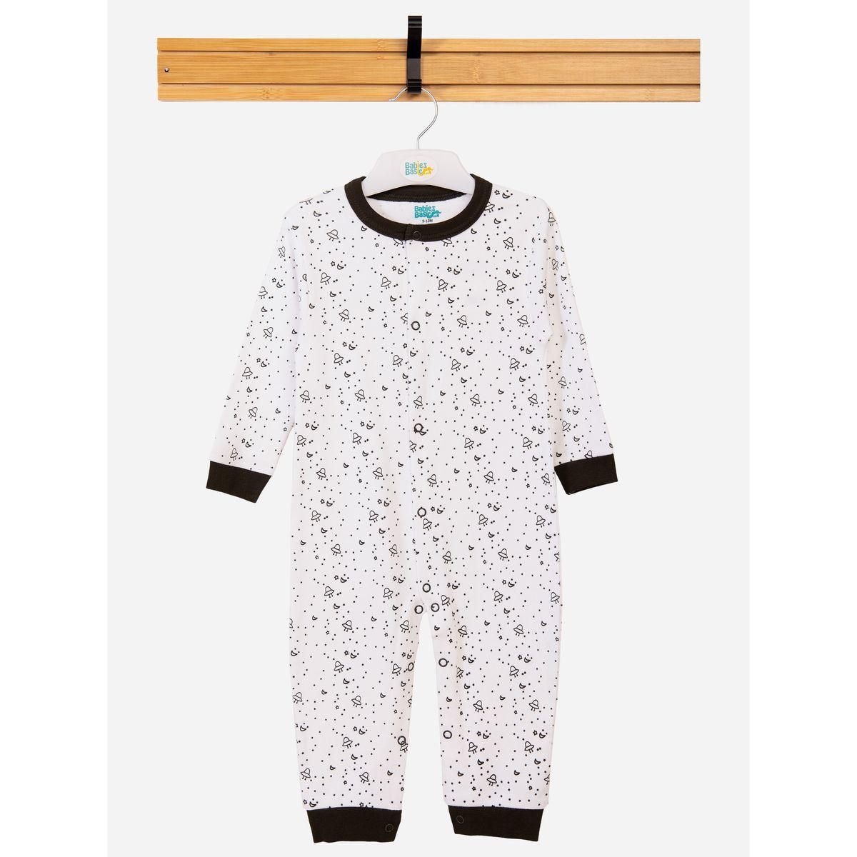 بدلة نوم بطبعات صغيرة وأكمام طويلة بيبيز بيسِك × ستايلي-baby-boys-clothing-bodysuits-image-1