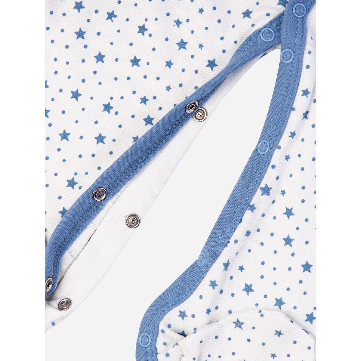 Babies Basic X Styli  Star Print Long Sleeves Sleepsuit-baby-boys-clothing-bodysuits-image-2
