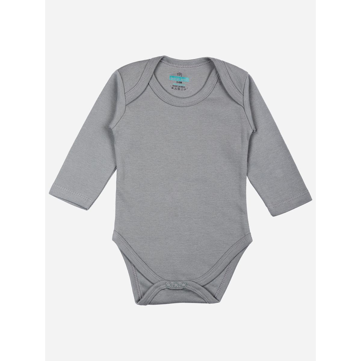 Babies Basic X Styli  Pack of 3 - Solid Long Sleeves Bodysuit-baby-boys-clothing-bodysuits-image-5