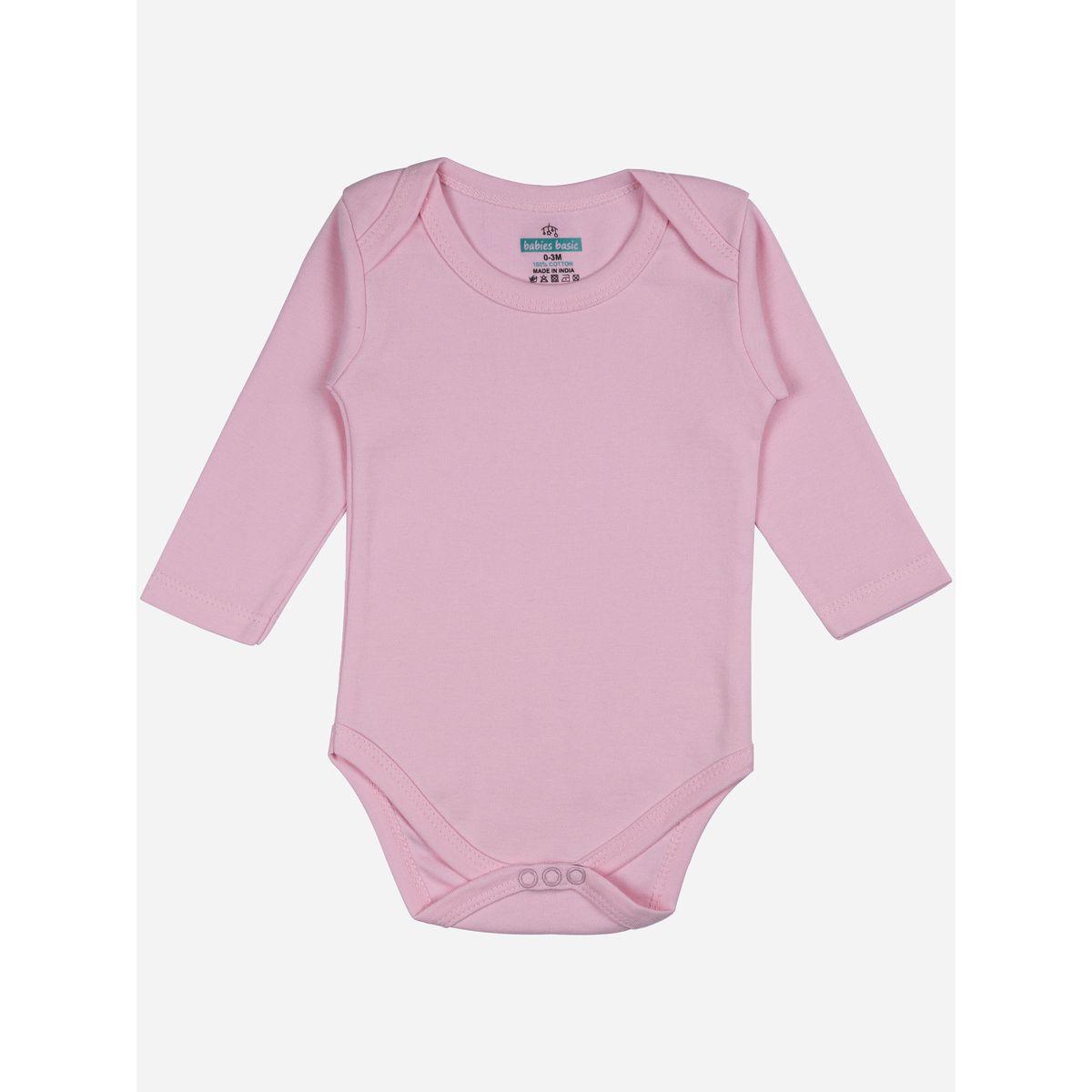 Babies Basic X Styli  Pack of 3 - Solid Long Sleeves Bodysuit-baby-girls-clothing-bodysuits-image-5