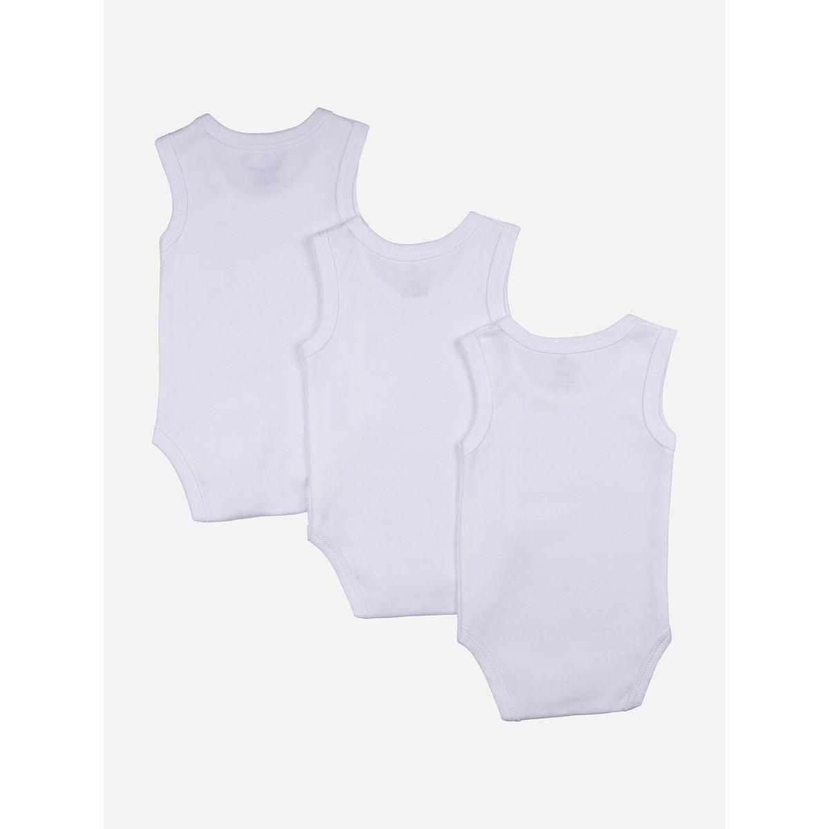 مجموعة من 3 بودي سوت سادة بلا اكمام بيبيز بيسِك × ستايلي-baby-girls-clothing-bodysuits-image-2