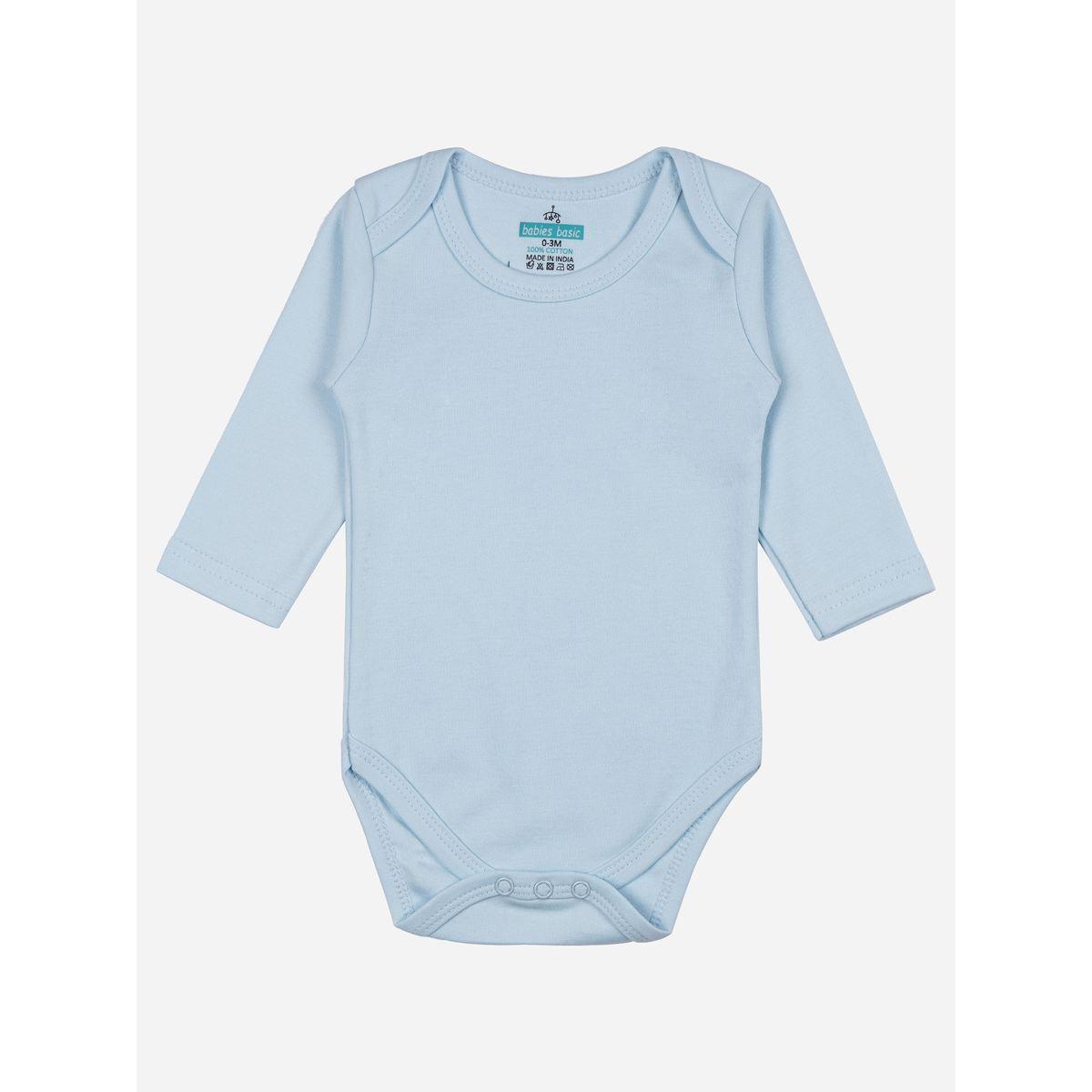 مجموعة من 3 بودي سوت سادة باكمام طويلة بيبيز بيسِك × ستايلي-baby-boys-clothing-bodysuits-image-4