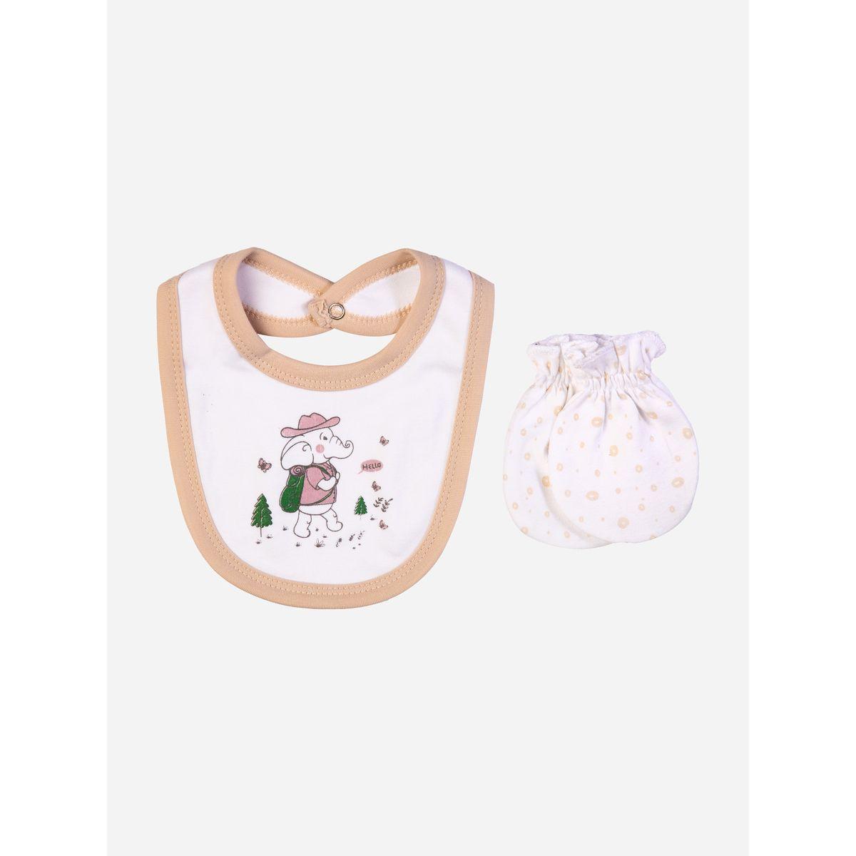 Babies Basic X Styli  Pack of 5 - Printed Bib, Bodysuit, Mittens, Cap & Sleepsuit-boys-clothing-setsandcoords-image-4