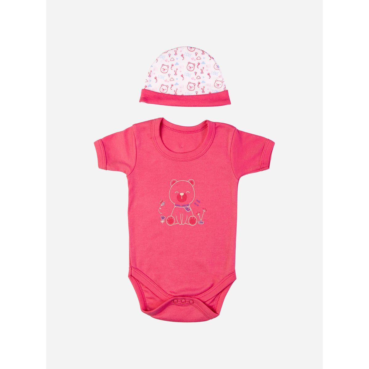 بدلة نوم بطبعة دب - 5 قطع بيبيز بيسِك × ستايلي-baby-girls-clothing-bodysuits-image-3
