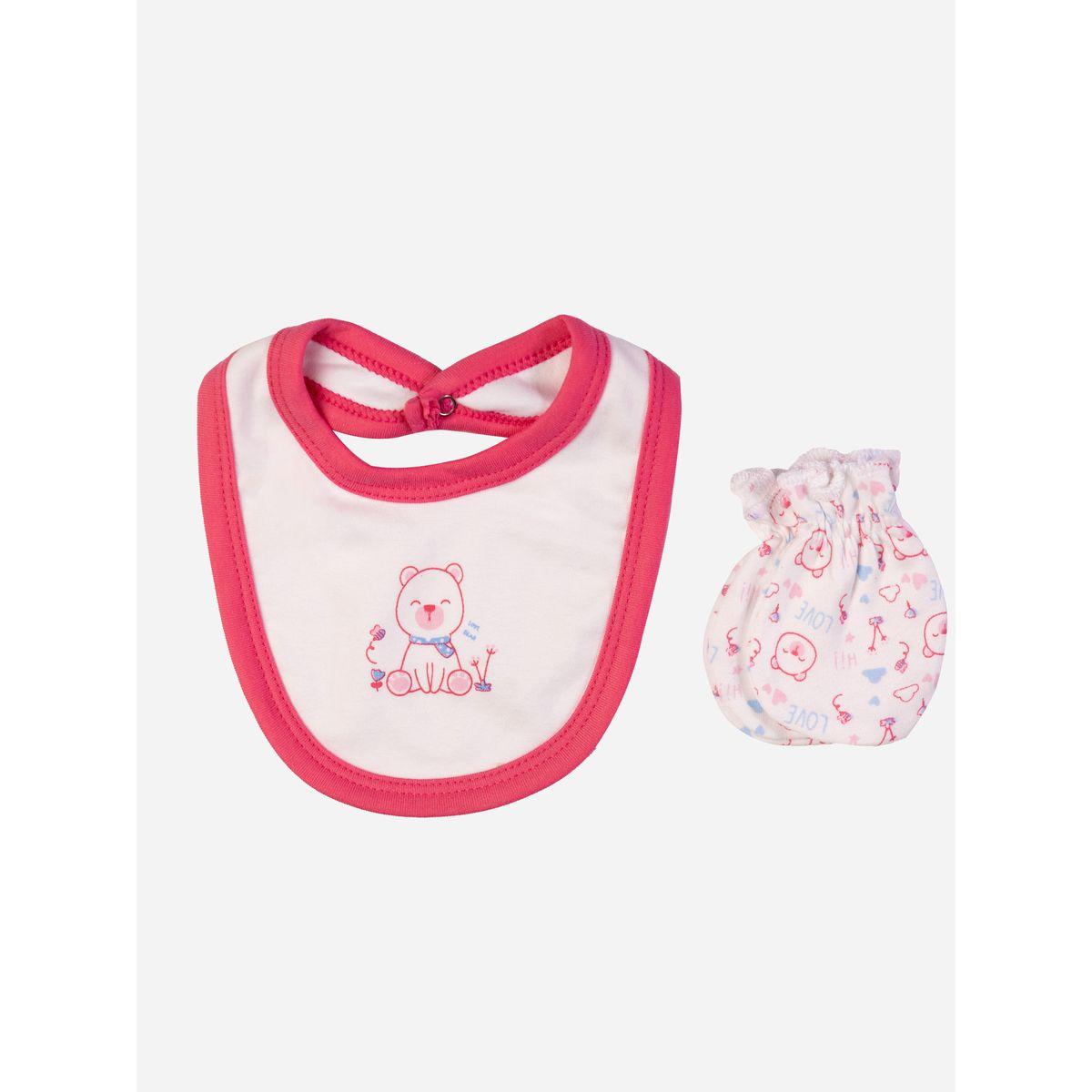 بدلة نوم بطبعة دب - 5 قطع بيبيز بيسِك × ستايلي-baby-girls-clothing-bodysuits-image-4