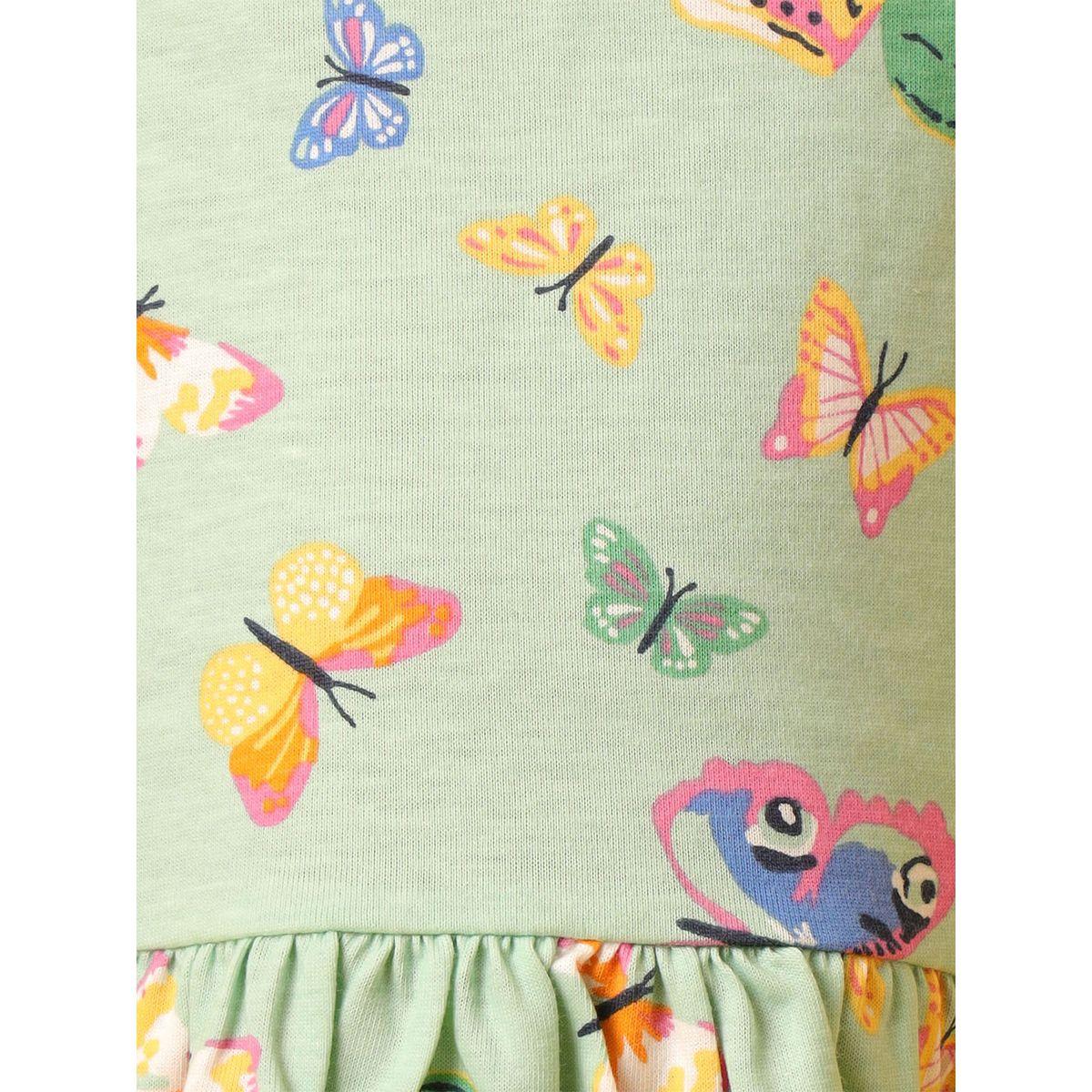 Anthrilo X Styli  Butterfly Print Ruffled Casual Dress-girls-clothing-dressesandjumpsuits-image-4