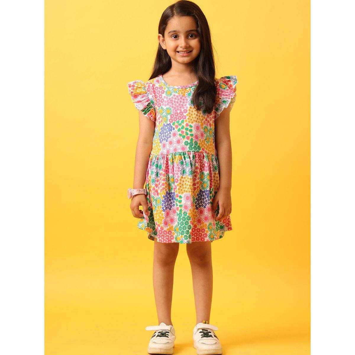 فستان كاجوال مطبع بزهور أنثريلو × ستايلي-girls-clothing-dressesandjumpsuits-image-2