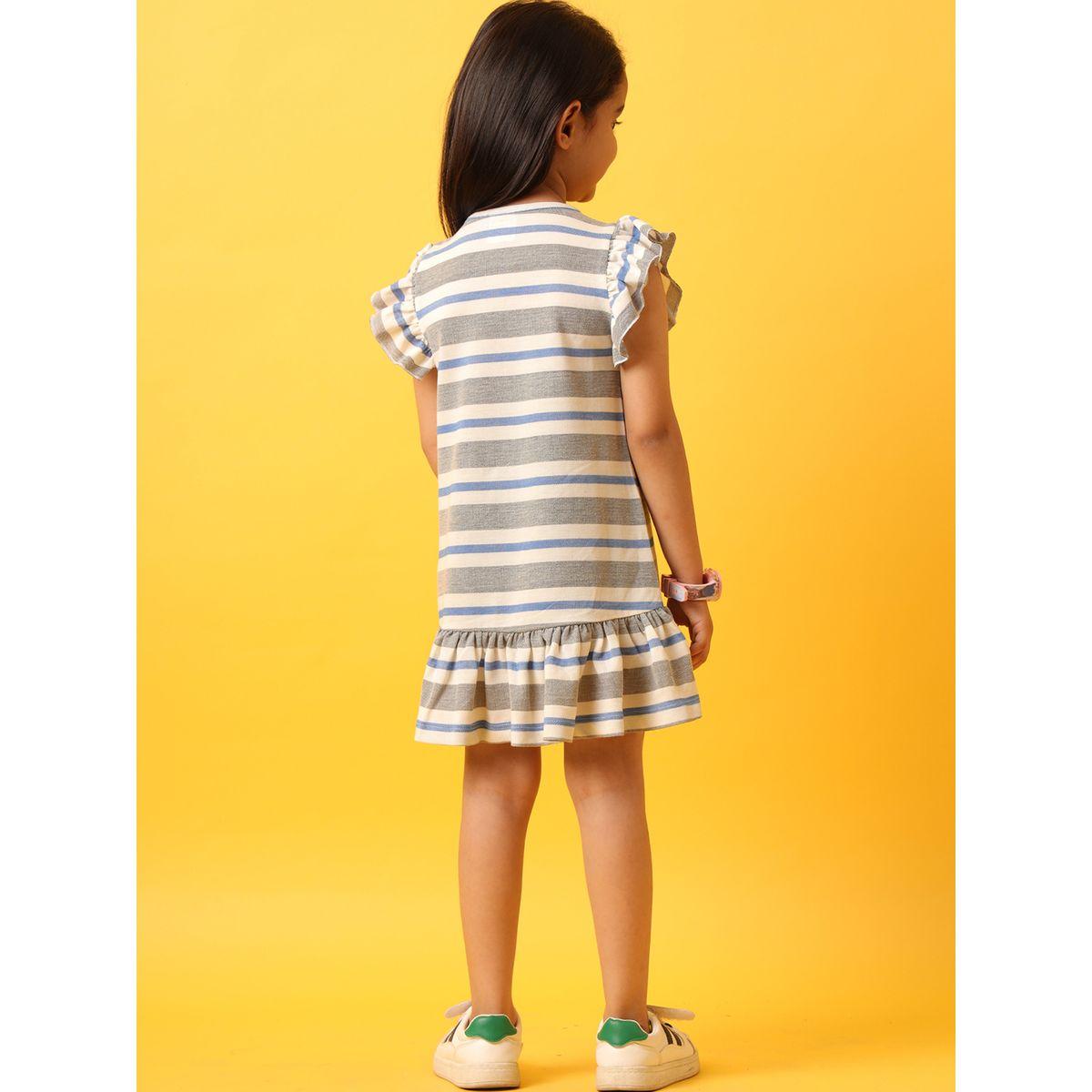 فستان مخطط بأكمام كشكش أنثريلو × ستايلي-girls-clothing-dressesandjumpsuits-image-3