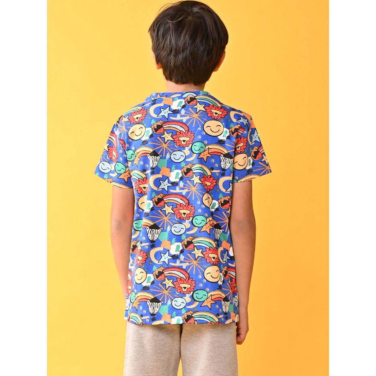 تيشيرت مطبع بالكامل مع ياقة دائرية أنثريلو × ستايلي-boys-clothing-tshirtsandpolos-image-3