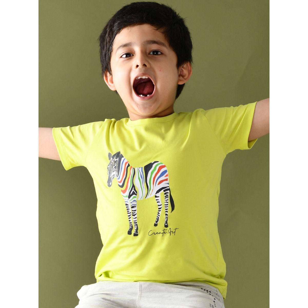 Anthrilo X Styli  Zebra Graphic Print T-Shirt-boys-clothing-tshirtsandpolos-image-2