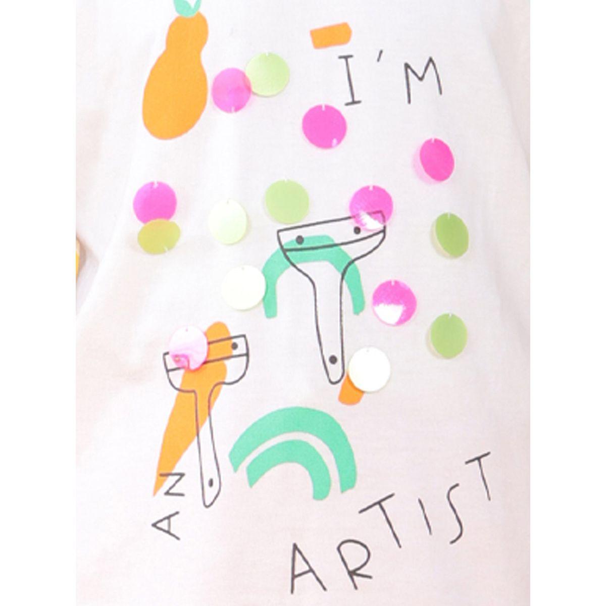 Anthrilo X Styli  Artist Print Ruffed Sleeve T-Shirt-girls-clothing-tshirts-image-4