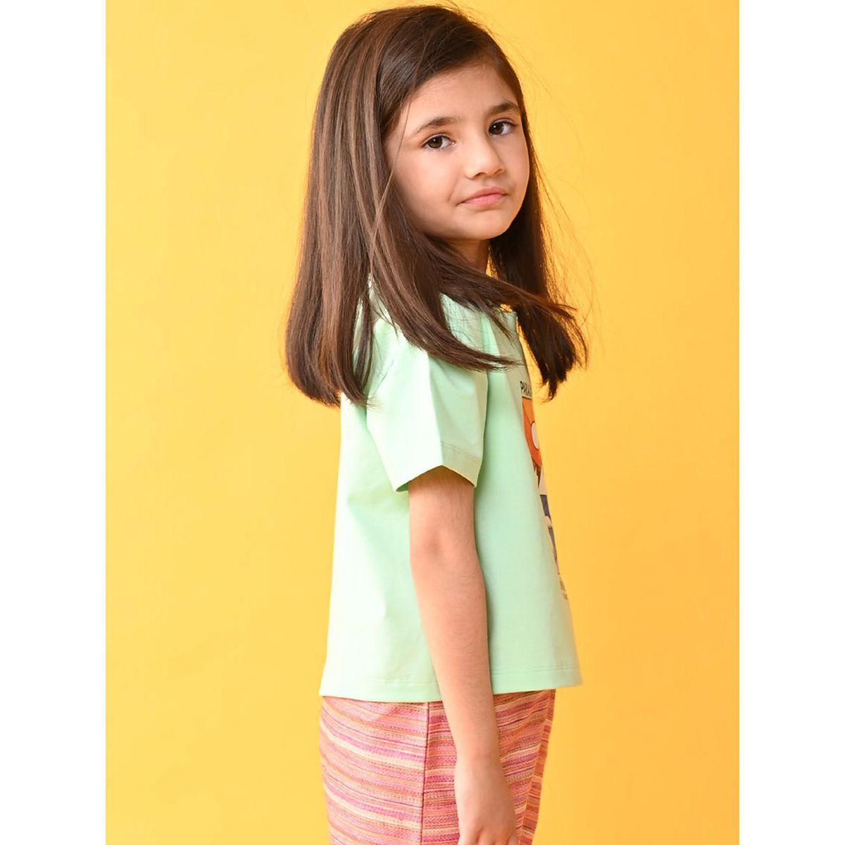 Anthrilo X Styli  Paradise Hawaii Graphic Print T-Shirt-girls-clothing-tshirts-image-2