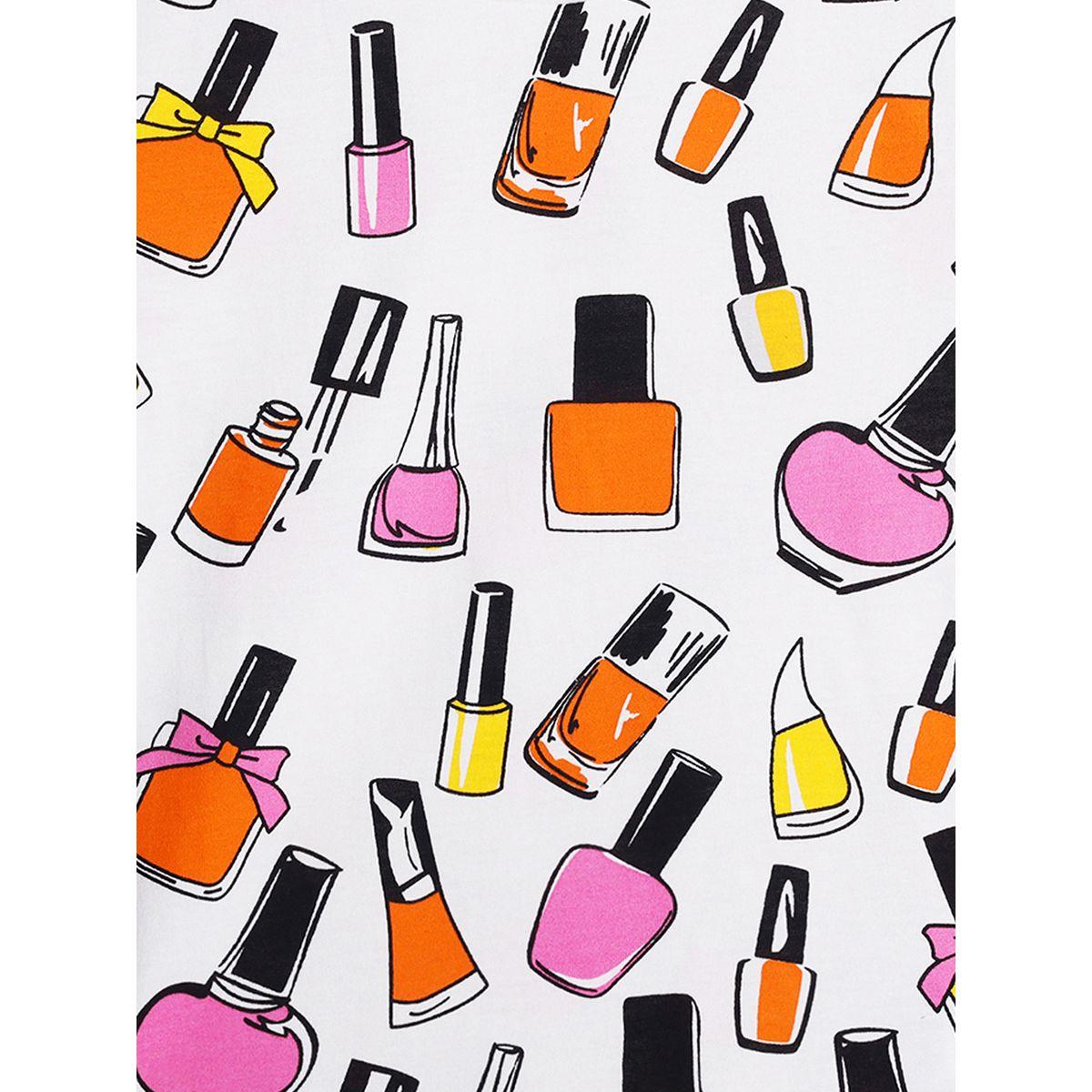 Anthrilo X Styli  Nail Polish Graphic Print T-Shirt-girls-clothing-tshirts-image-5