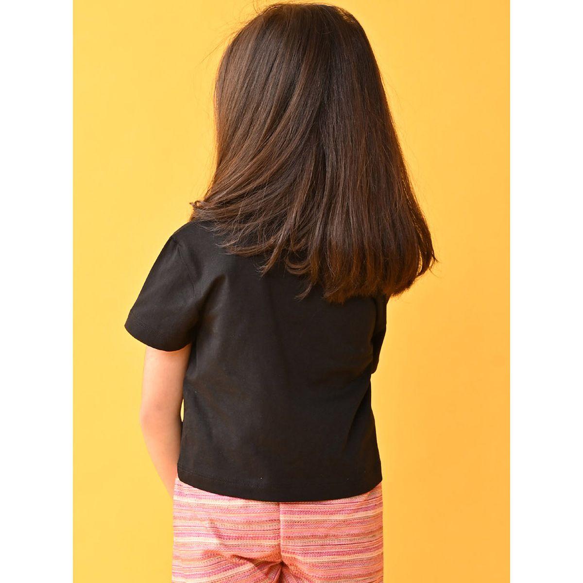 Anthrilo X Styli  Heart Print Round Neck T-Shirt-girls-clothing-tshirts-image-4