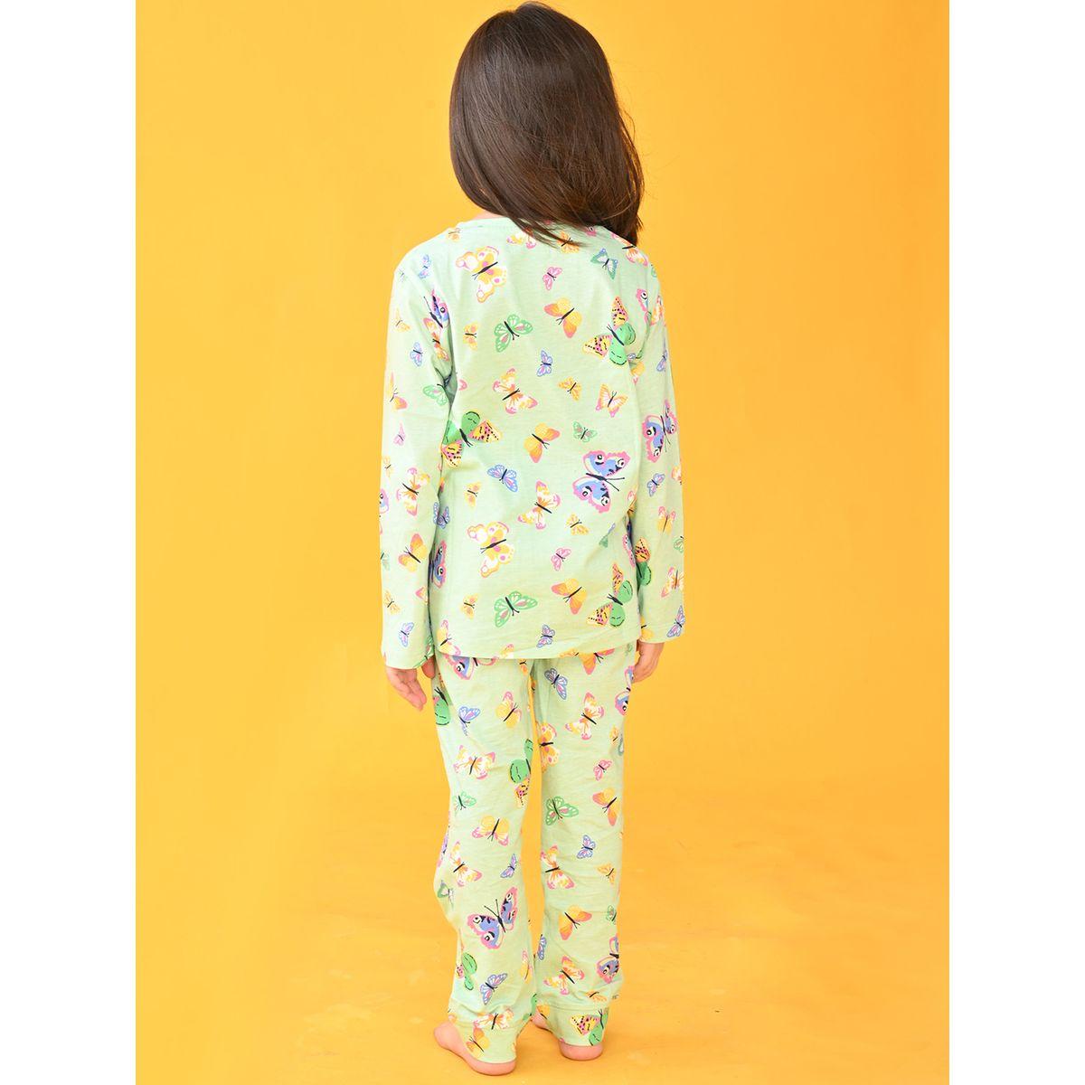 طقم من بنطال بيجاما مع بلوزة بطبعة جرافيك أنثريلو × ستايلي-girls-clothing-nightwear-image-3