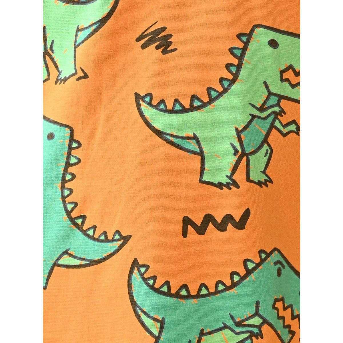 Anthrilo X Styli  Dinosaur Print T-Shirt & Pyjama Set-boys-clothing-nightwear-image-5