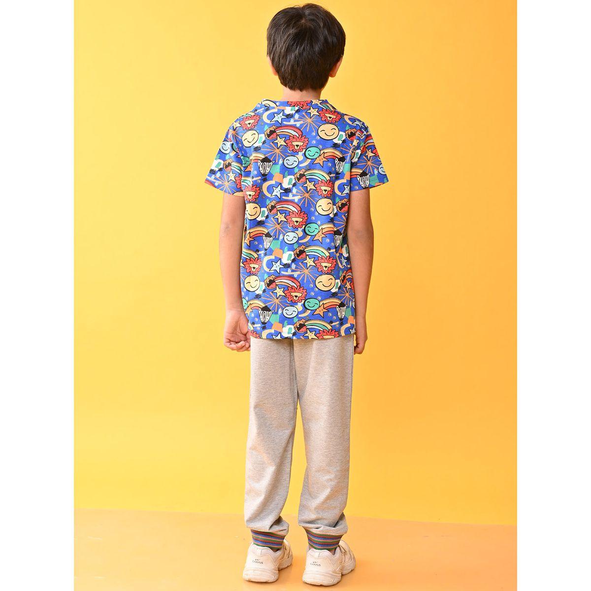مجموعة من جوغر مع تيشيرت مطبع بالكامل أنثريلو × ستايلي-boys-clothing-setsandcoords-image-2