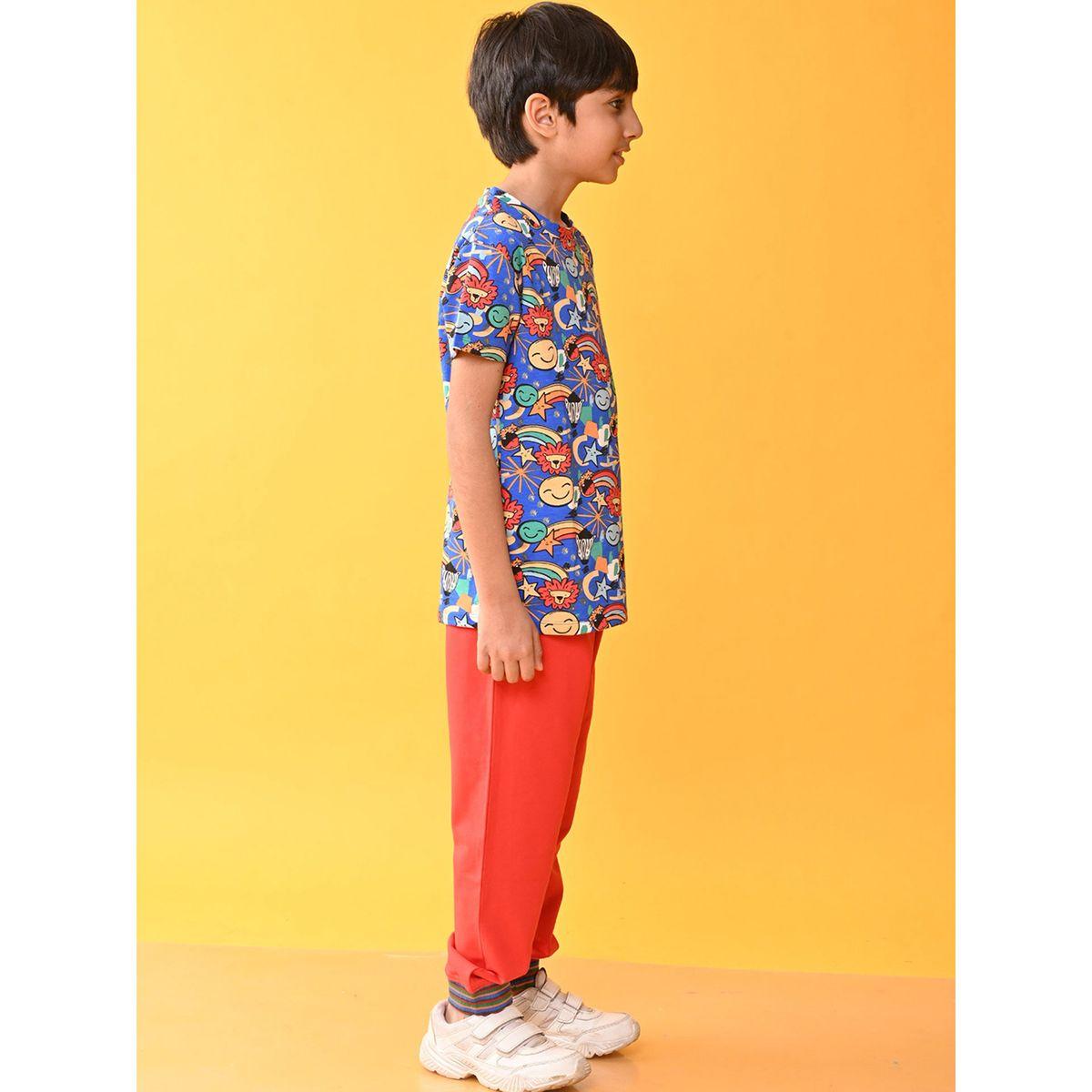 مجموعة من جوغر مع تيشيرت مطبع بالكامل أنثريلو × ستايلي-boys-clothing-setsandcoords-image-2