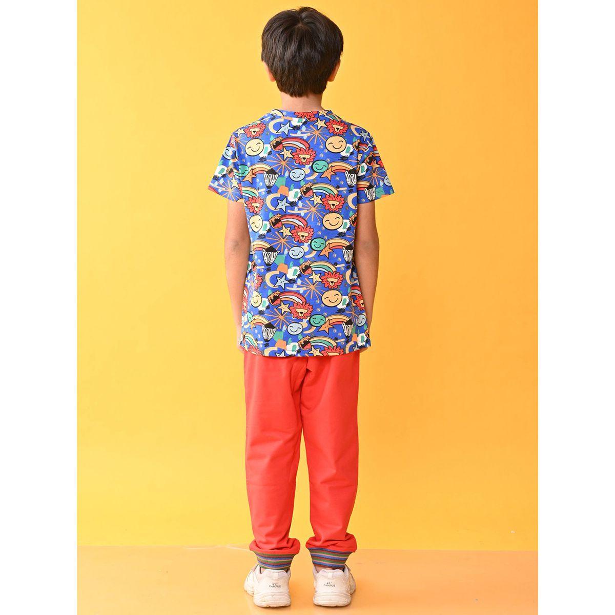 Anthrilo X Styli  All Over Print T-Shirt & Joggers Set-boys-clothing-setsandcoords-image-3
