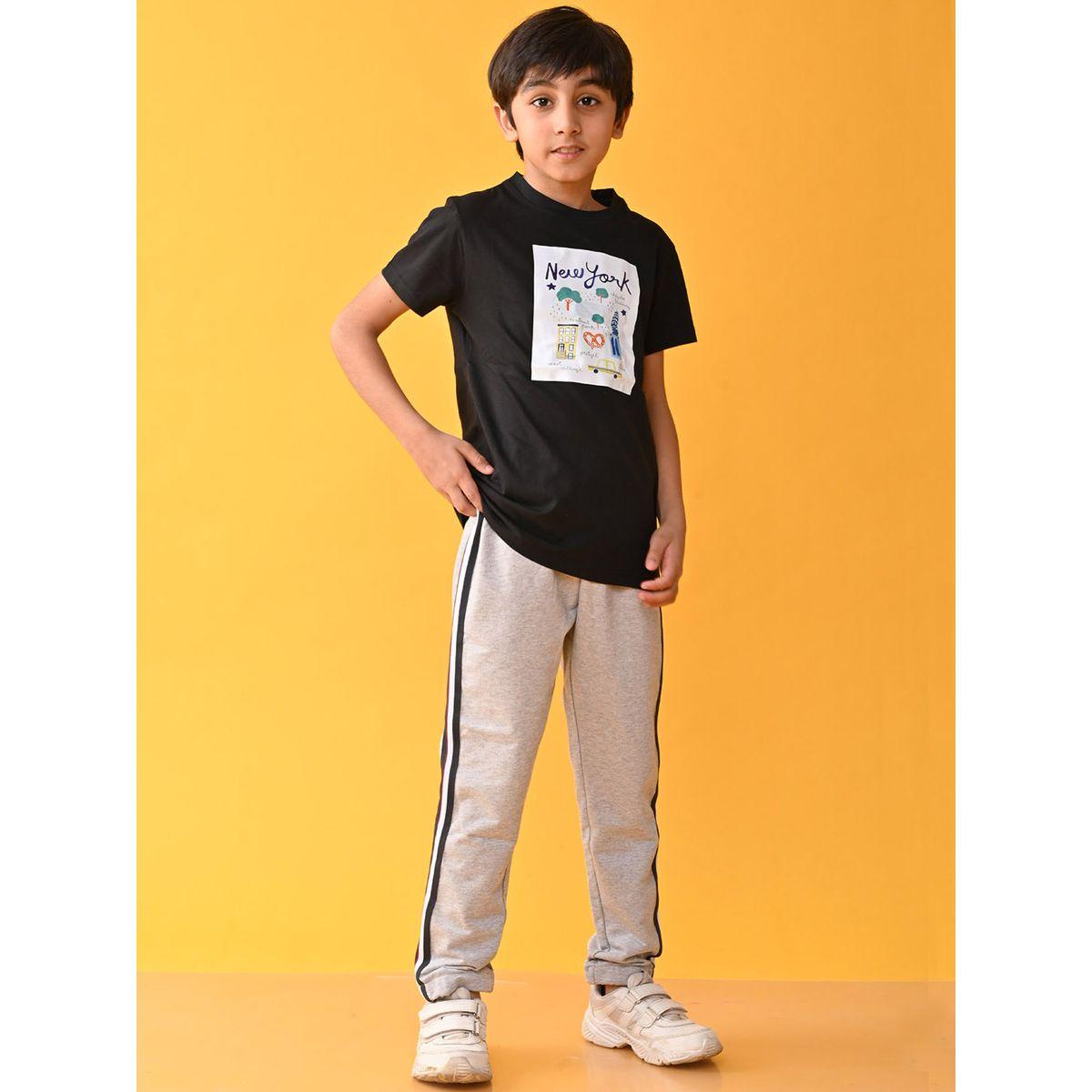 مجموعة من جوغر مع تيشيرت بطبعة جرافيك أنثريلو × ستايلي-boys-clothing-setsandcoords-image-1
