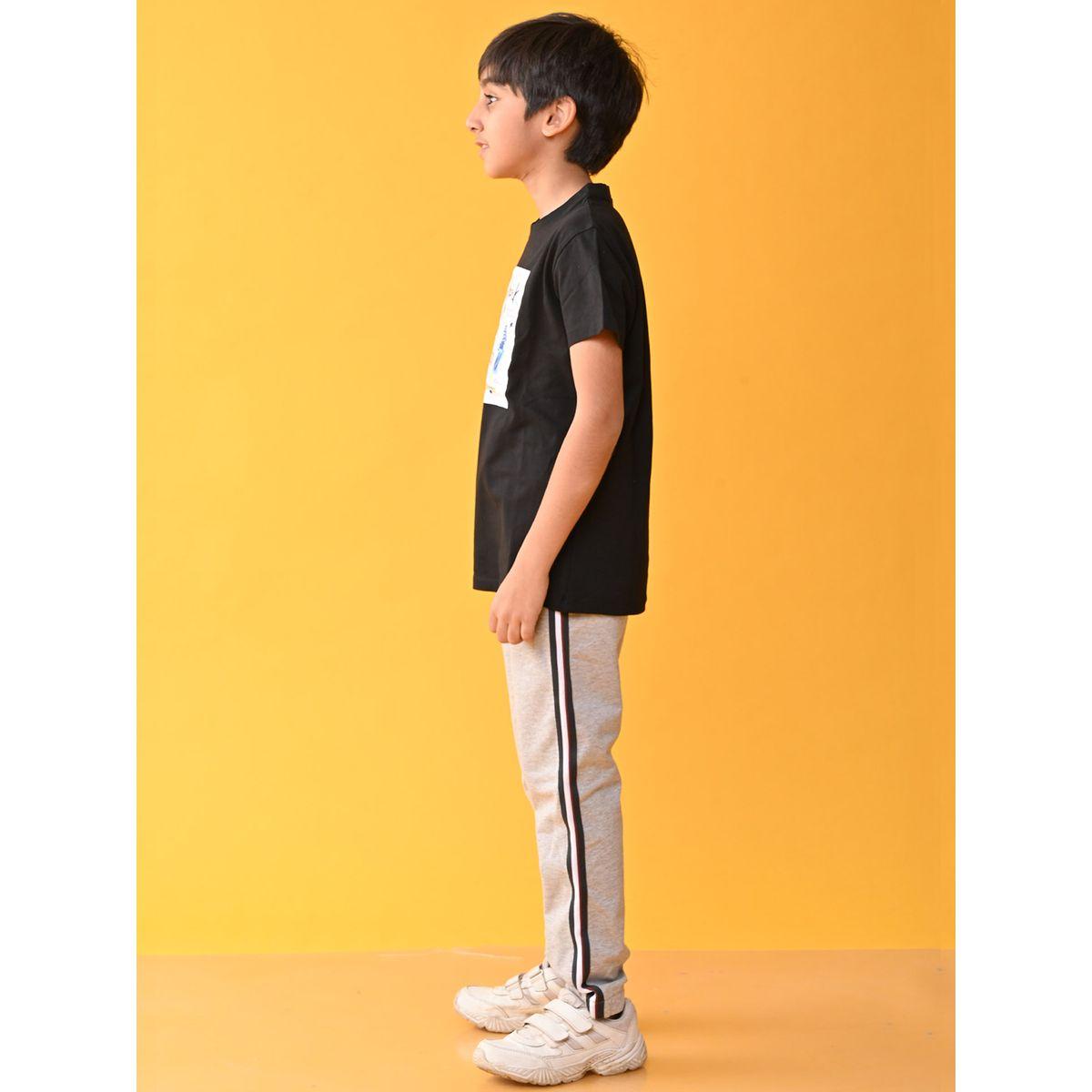 مجموعة من جوغر مع تيشيرت بطبعة جرافيك أنثريلو × ستايلي-boys-clothing-setsandcoords-image-2