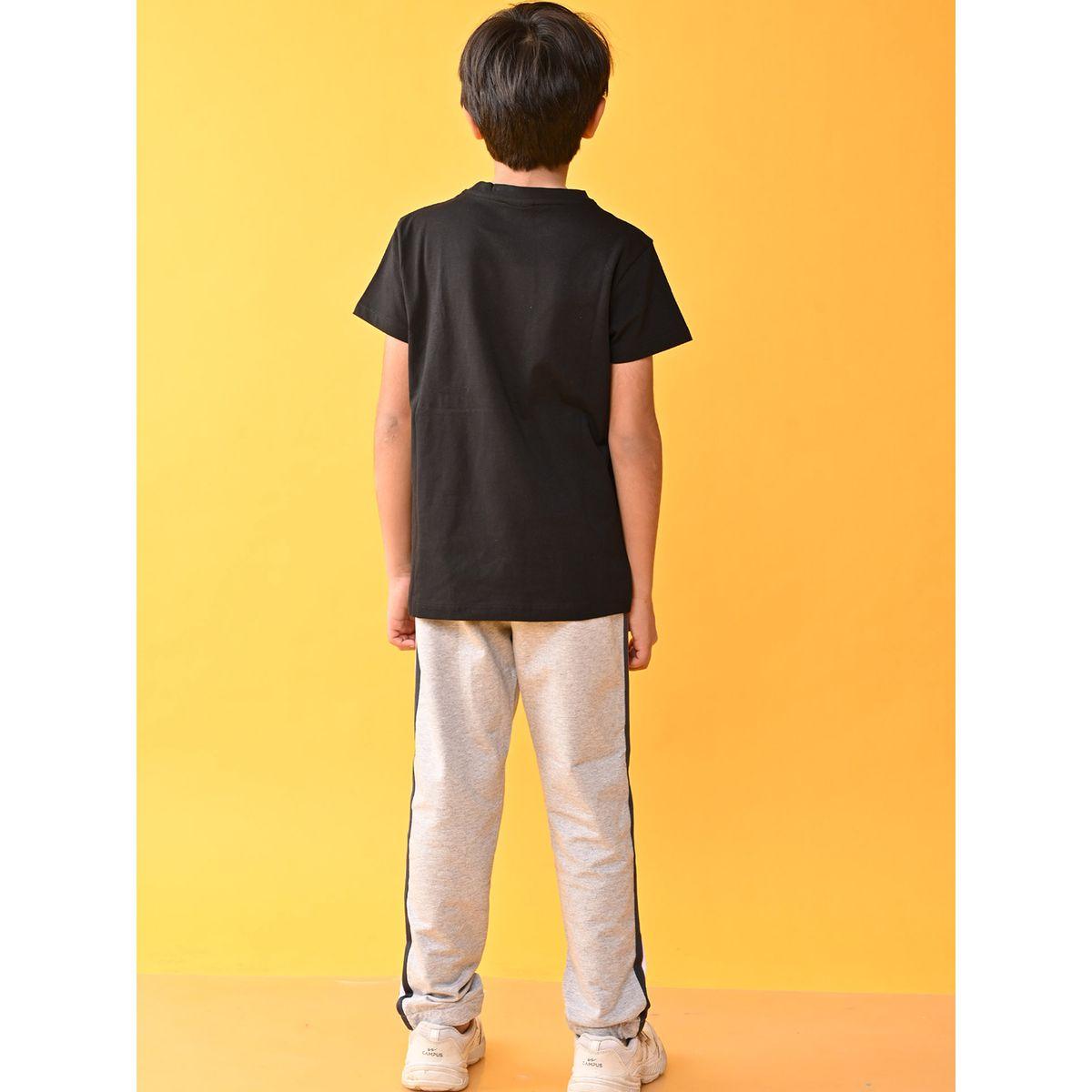 Anthrilo X Styli  New York Print T-Shirt & Side Tape Joggers Set-boys-clothing-setsandcoords-image-3