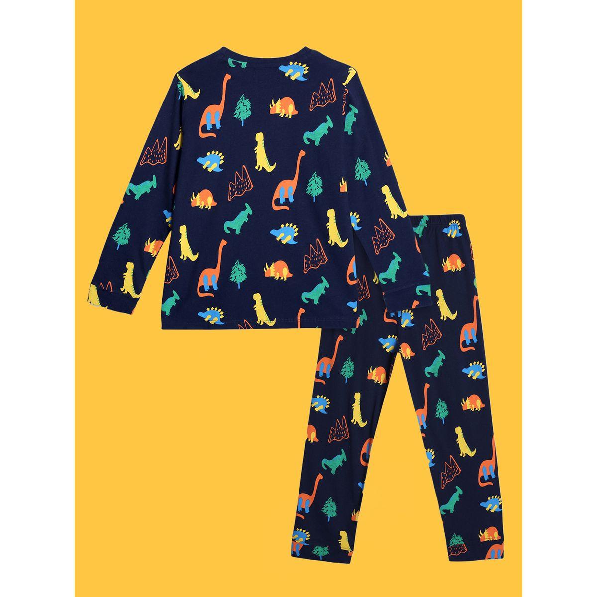 طقم من بنطال بيجاما مع تيشيرت بطبعة ديناصور أنثريلو × ستايلي-boys-clothing-nightwear-image-5