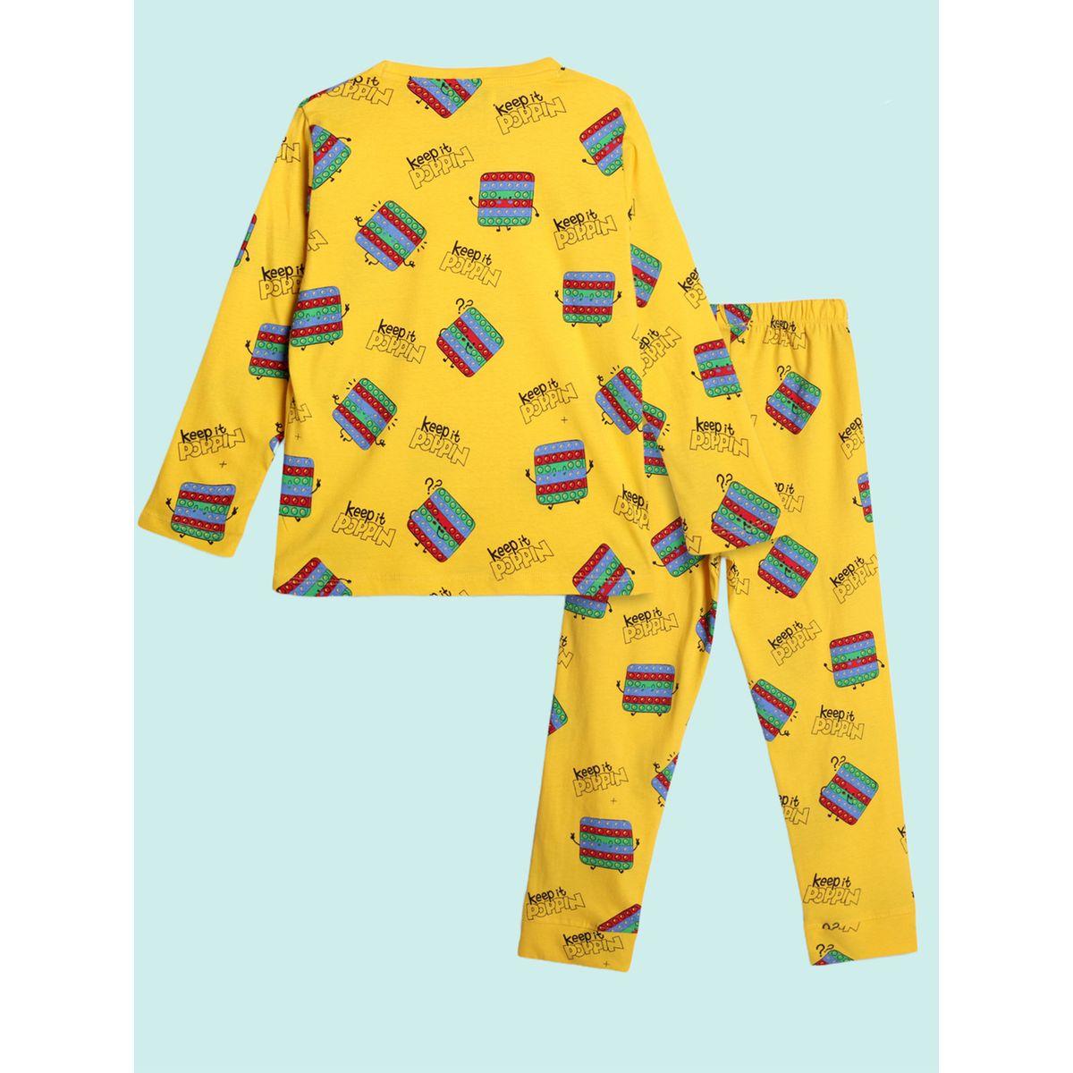 طقم من بنطال بيجاما مع بلوزة بطبعة جرافيك أنثريلو × ستايلي-boys-clothing-nightwear-image-4