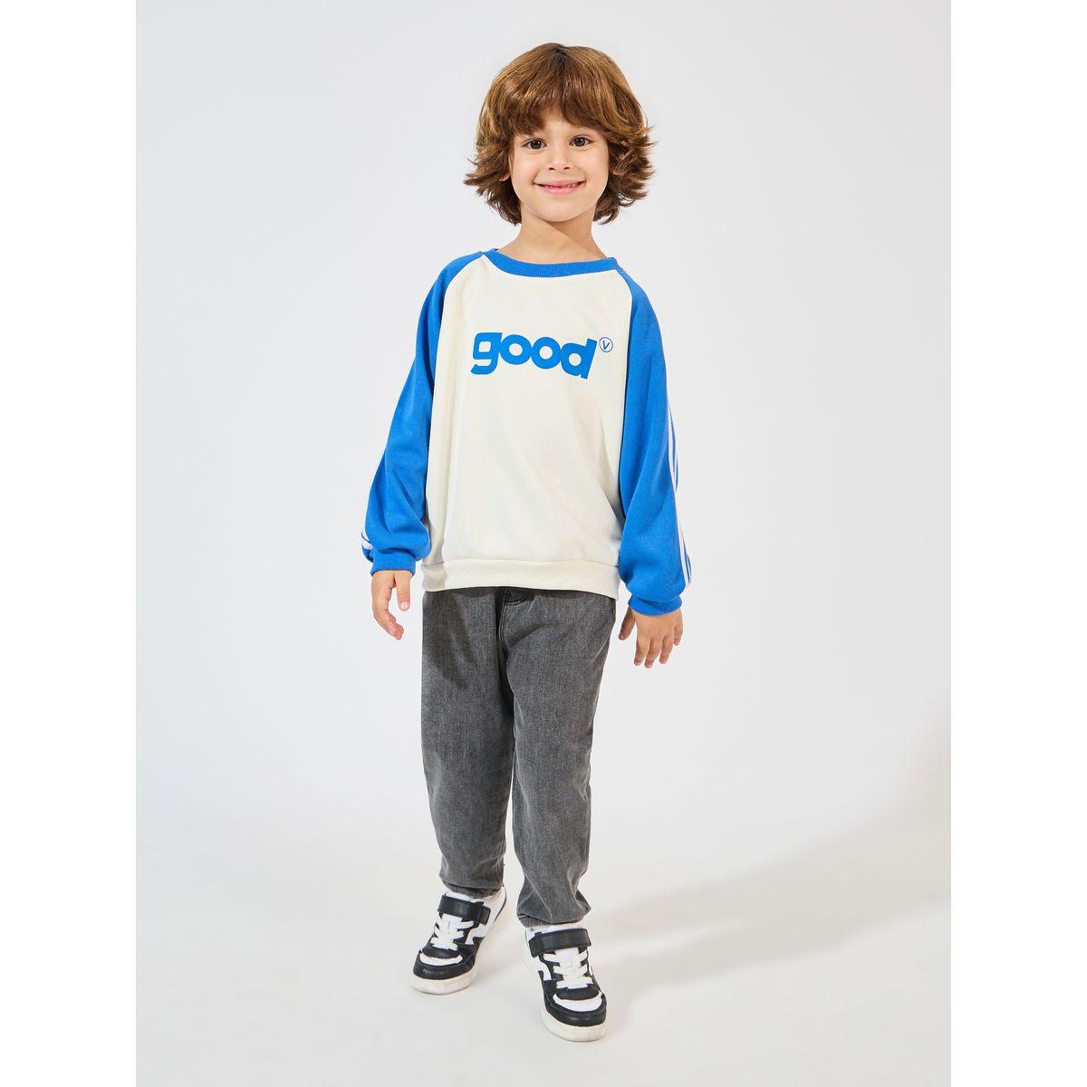 Styli Contrast Striped Printed Sweatshirt-boys-clothing-sweatshirts-image-2