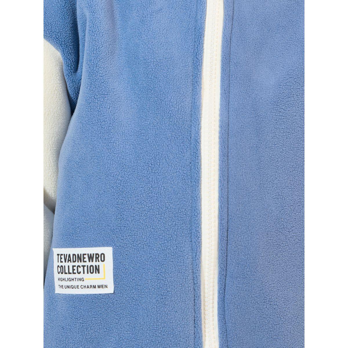 Styli Contrast Sleeve Fleece Jacket with Patch Detail-boys-clothing-jacketsandcoats-image-3