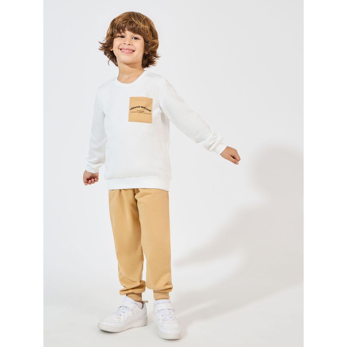Styli Printed Pocket Front Sweatshirt & Joggers Set-boys-clothing-setsandcoords-image-1