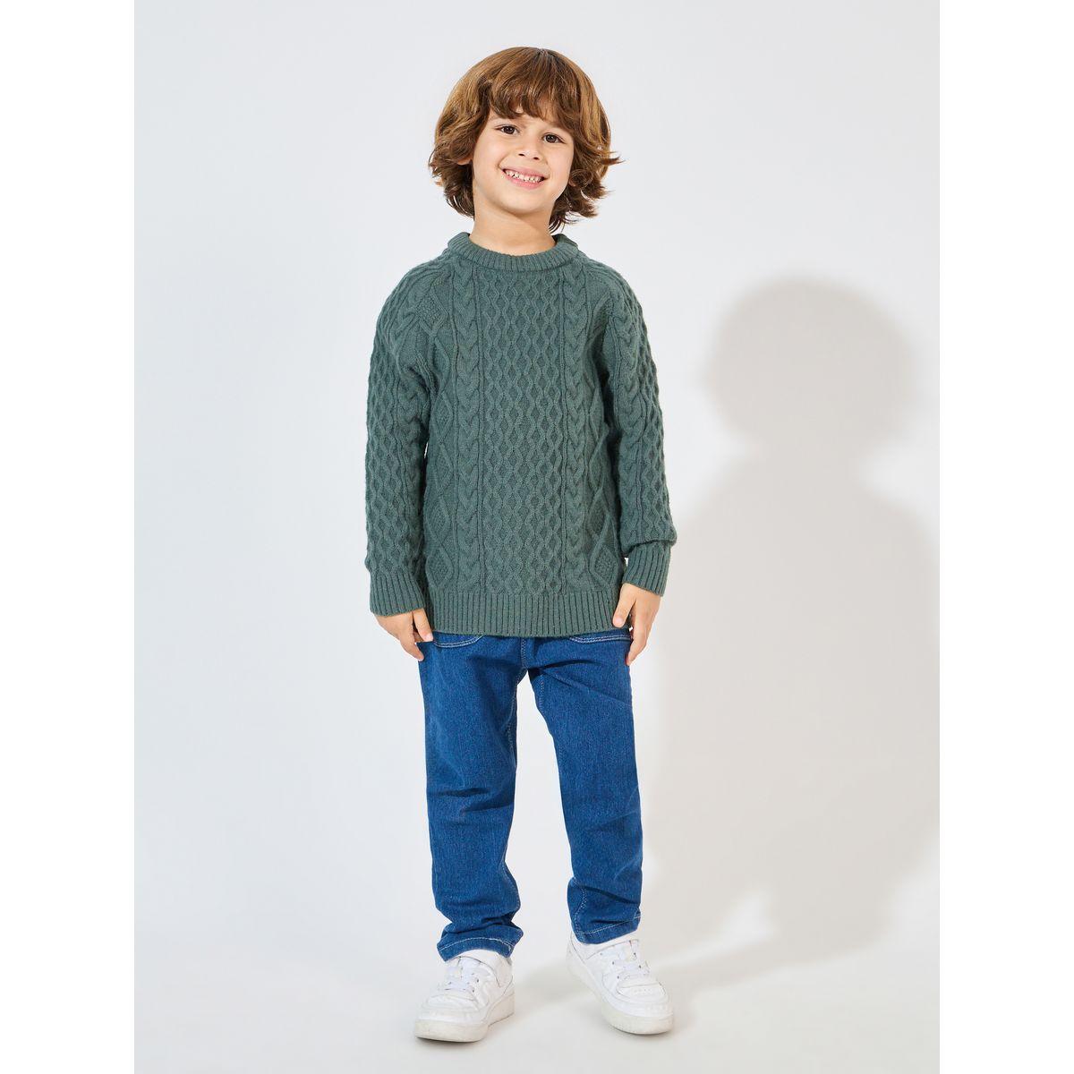 Styli Cable Knit Sweater-boys-clothing-jumpersandcardigans-image-2