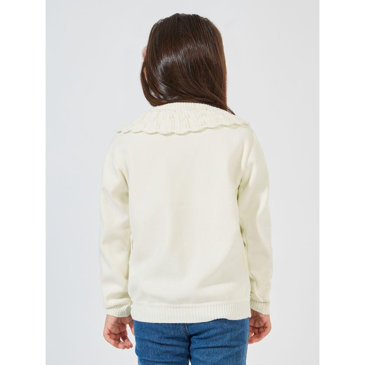 كارديجان مُطرّز بزهور مع تفاصيل كشكش-girls-clothing-jumpersandcardigans-image-4