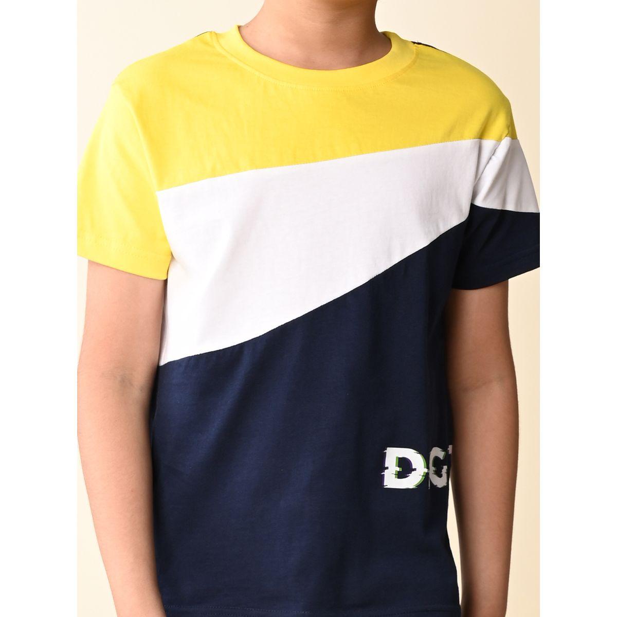 LilPicks X Styli  Color Block T-Shirt & Shorts Set-boys-clothing-setsandcoords-image-3
