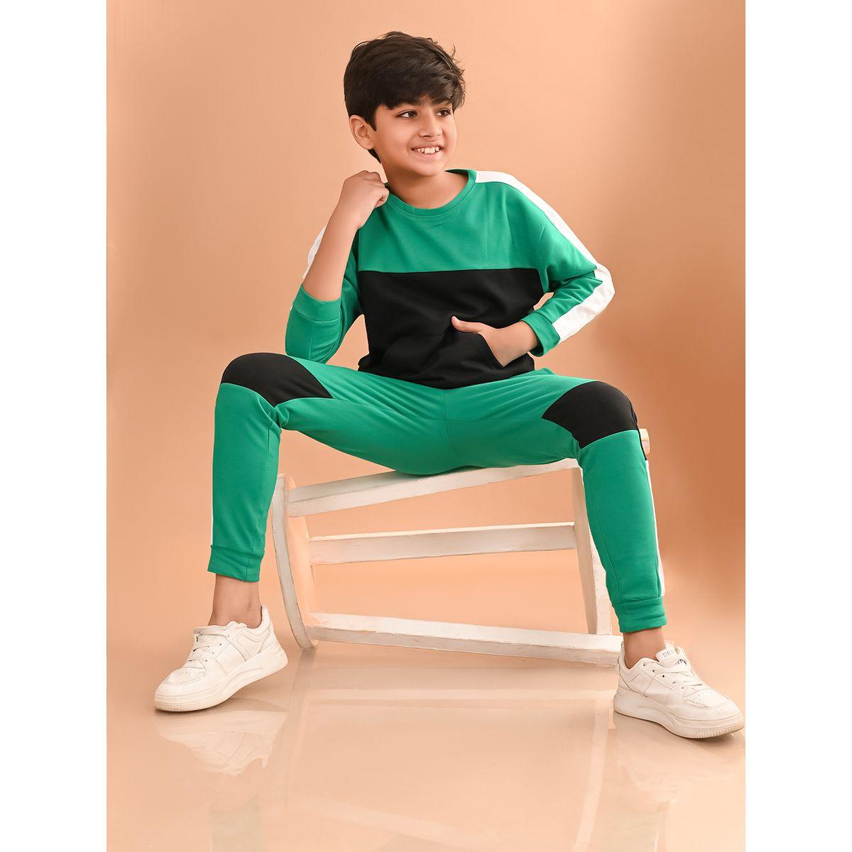 LilPicks X Styli  Color Block Sweatshirt & Joggers Set-boys-clothing-setsandcoords-image-1