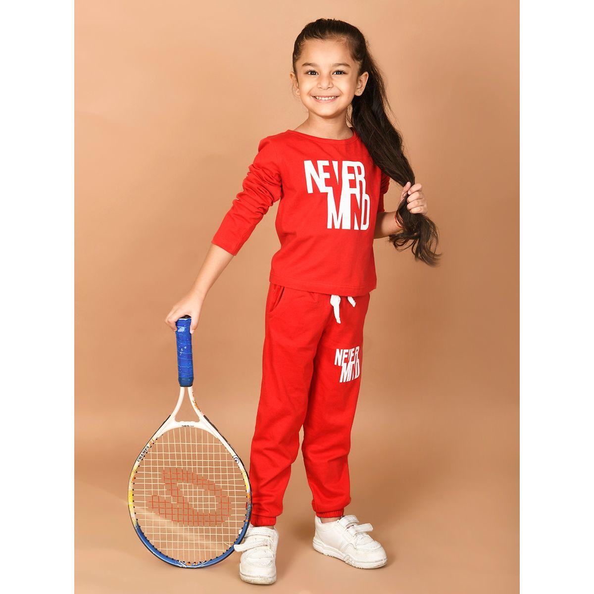 LilPicks X Styli  Slogan Print Top & Joggers Set-girls-clothing-setsandcoords-image-1
