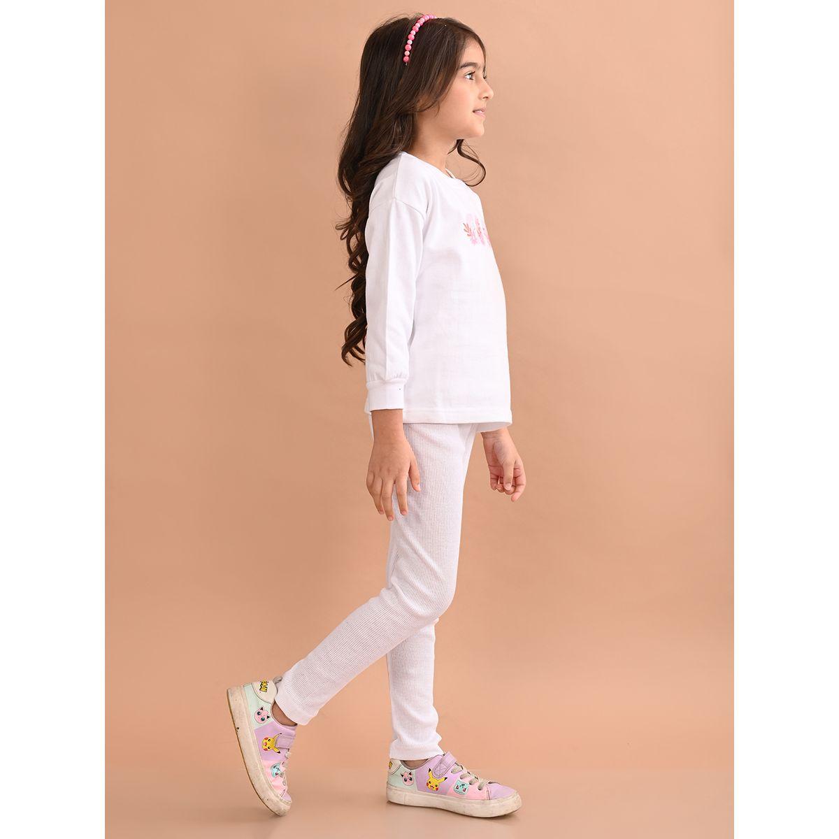 LilPicks X Styli  Floral Print Sweatshirt & Leggings Set-girls-clothing-setsandcoords-image-1