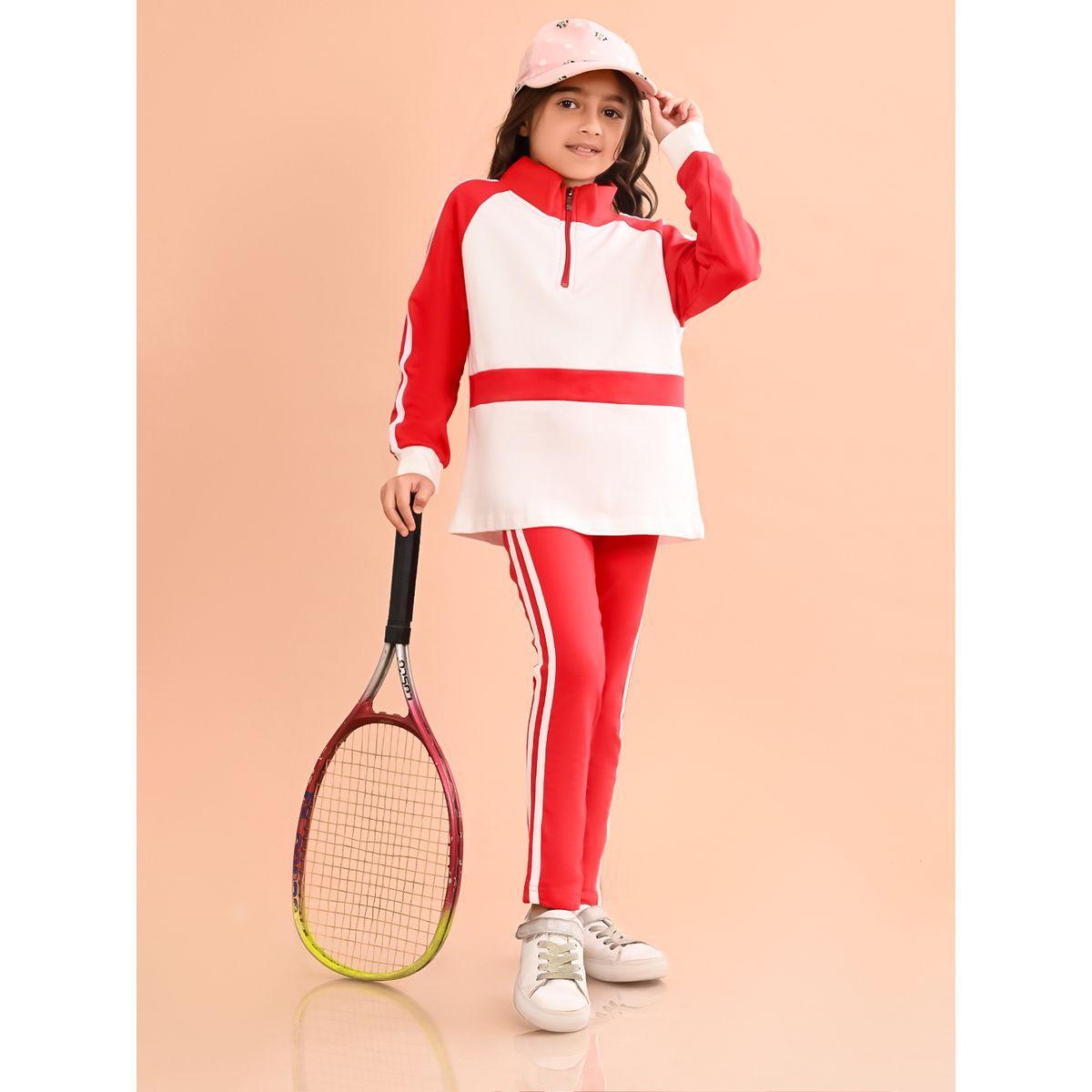 LilPicks X Styli  Color Block Sweatshirt & Joggers Set-girls-clothing-setsandcoords-image-1