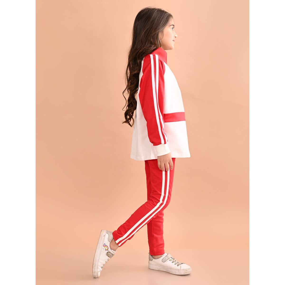 LilPicks X Styli  Color Block Sweatshirt & Joggers Set-girls-clothing-setsandcoords-image-2