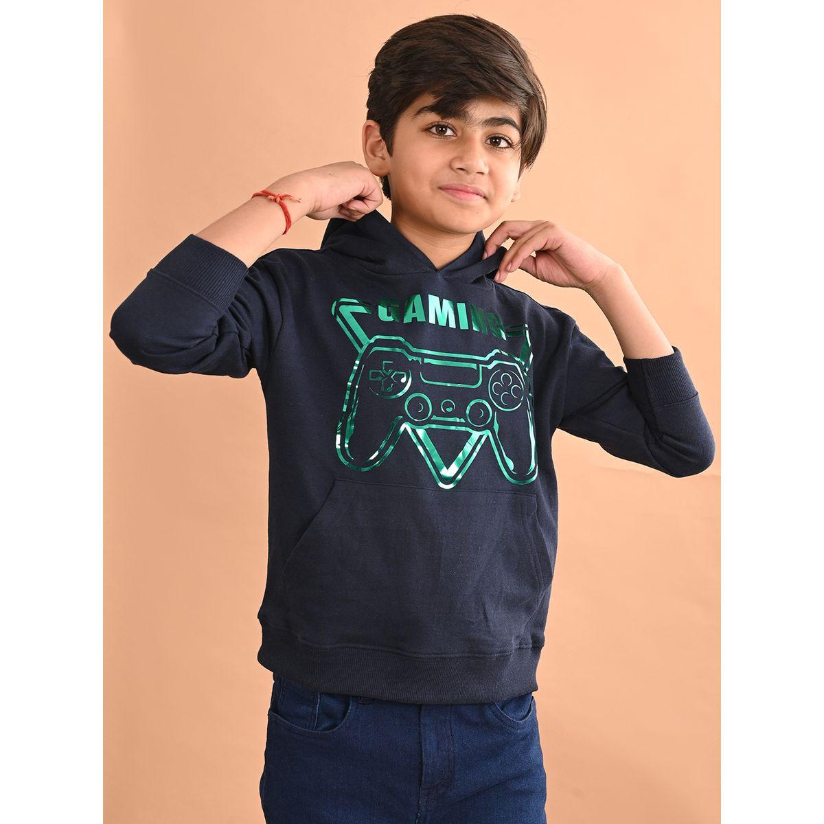 هودي مطع بطبعة جرافيك مع قصة عادية ليل بيكس × ستايلي-baby-boys-clothing-sweatshirts-image-1