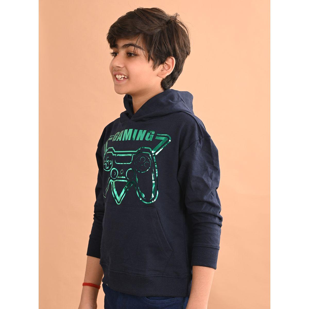 LilPicks X Styli  Graphic Print Regular Fit Hoodie-baby-boys-clothing-sweatshirts-image-2