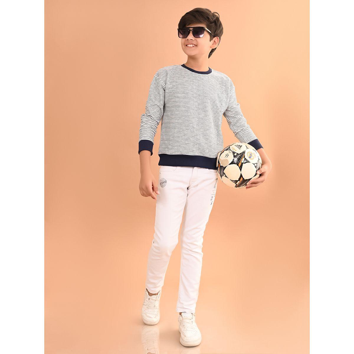 LilPicks X Styli  Striped Round Neck Sweatshirt-baby-boys-clothing-sweatshirts-image-2